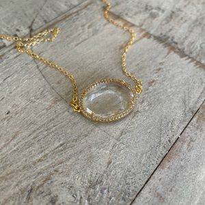 Clear Crystal pendant necklace